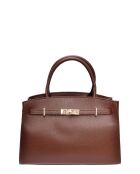 Braune Handtasche aus Rindsleder - 22,5x31x9 cm