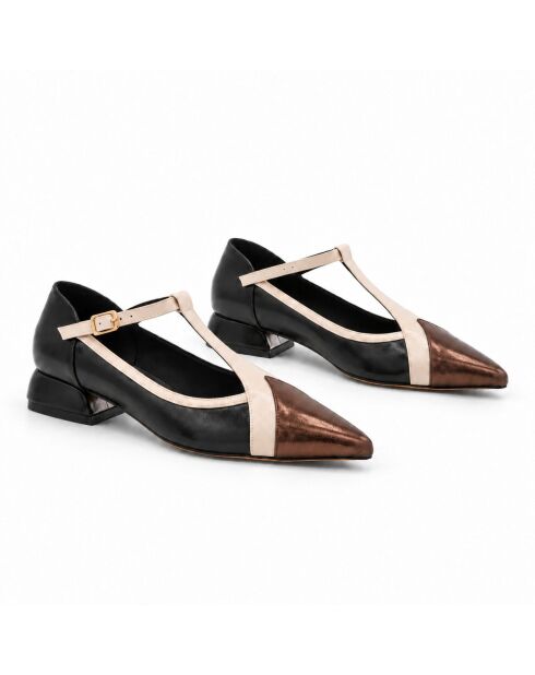 Ballerines en cuir Triesteza noires