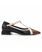 Schwarze Triesteza-Lederballerinas