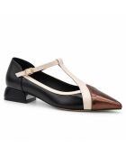 Schwarze Triesteza-Lederballerinas