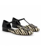 Ballerines en cuir Turinna noires