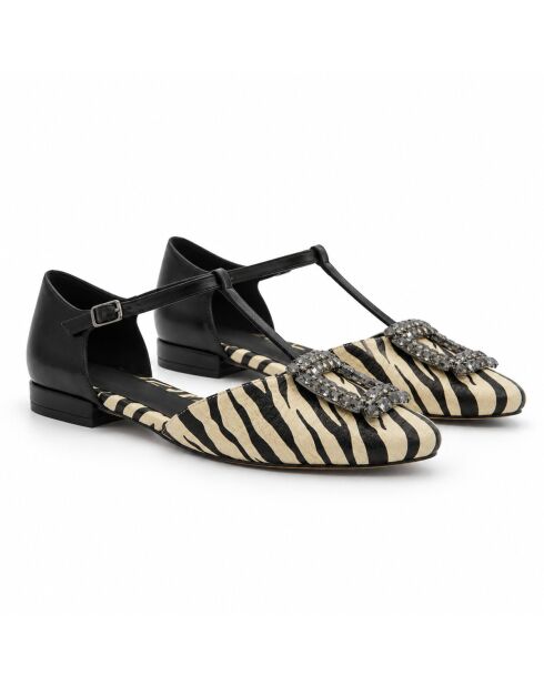 Ballerines en cuir Turinna noires
