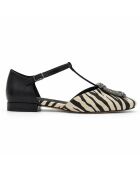 Ballerines en cuir Turinna noires