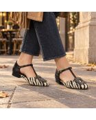 Ballerines en cuir Turinna noires
