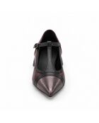 Bordeauxrote Triesteza-Lederballerinas