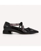 Ballerines en cuir Toledona noires