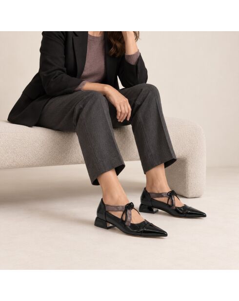 Ballerines en cuir Toledona noires