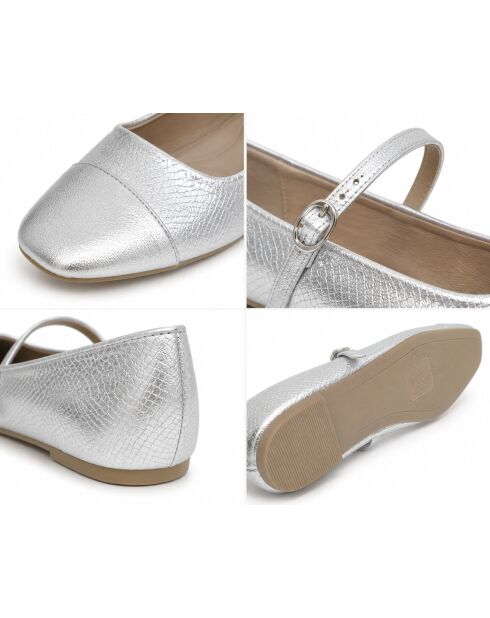 Silberne Ballerinas Romaza
