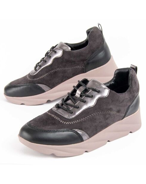 Sneakers con zeppa grigie Liria