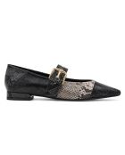 Schwarze Lederballerinas Verona