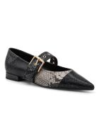 Schwarze Lederballerinas Verona
