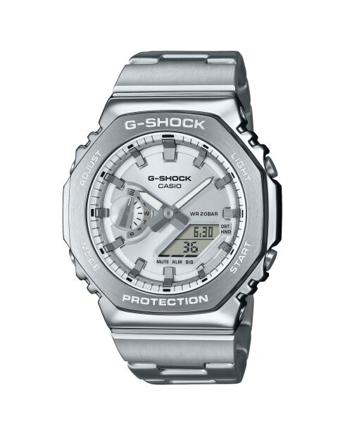 Montre Homme G-Shock GM-2110D-7AER en acier inoxydable argentée