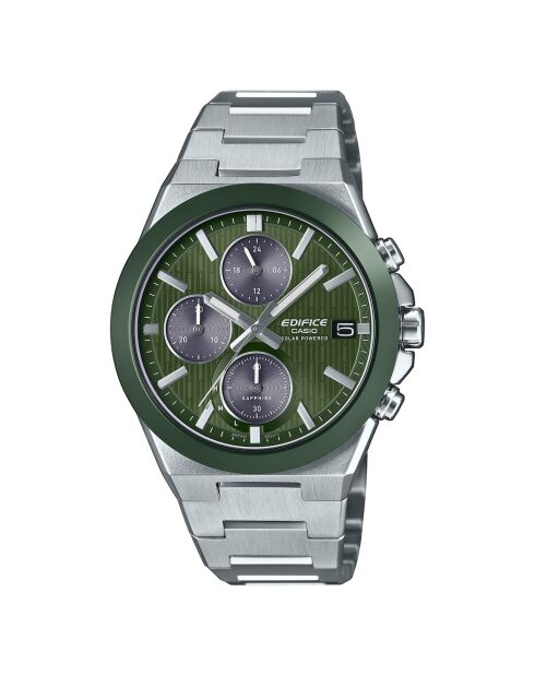 Montre Homme Edifice EFS-S650D-3AEF en acier inoxydable argentée