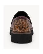 Mocassins en cuir Paviana bordeaux