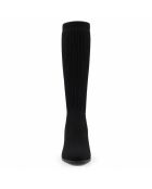 Schwarze Cordoba-Lederstiefel