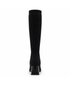 Schwarze Cordoba-Lederstiefel