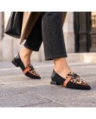 Mocasines negros de piel Oviedona