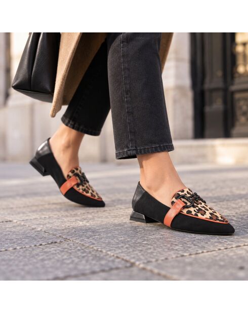Mocassins en cuir Oviedona noirs