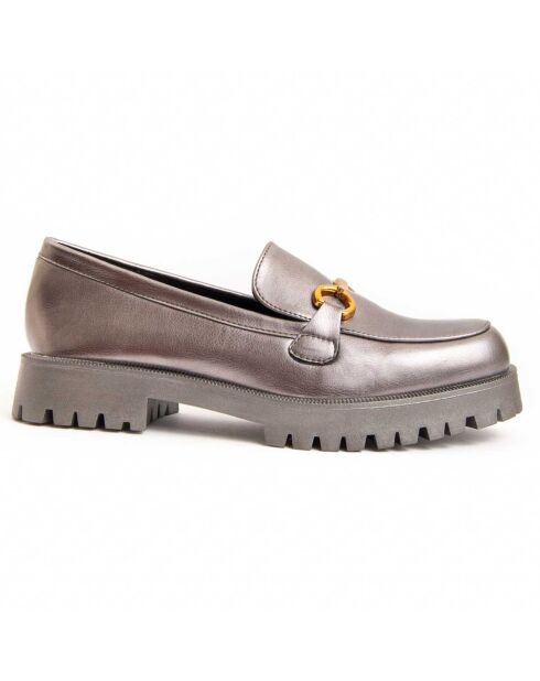 Mocassins à plateforme Macca3 gris