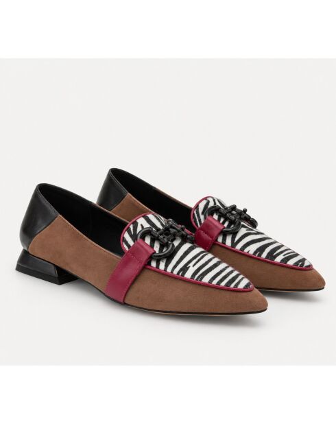 Mocassins en cuir Oviedona beiges