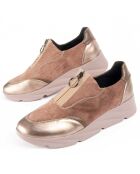 Zapatillas Caleb con cuña beige