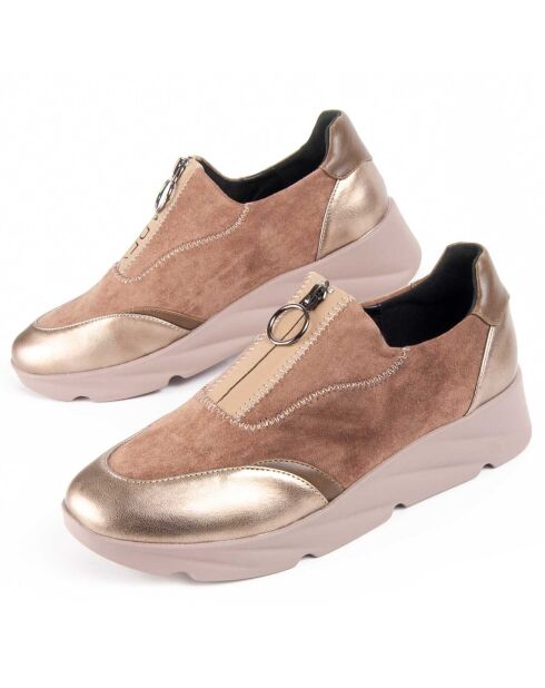 Sneakers con zeppa beige Caleb
