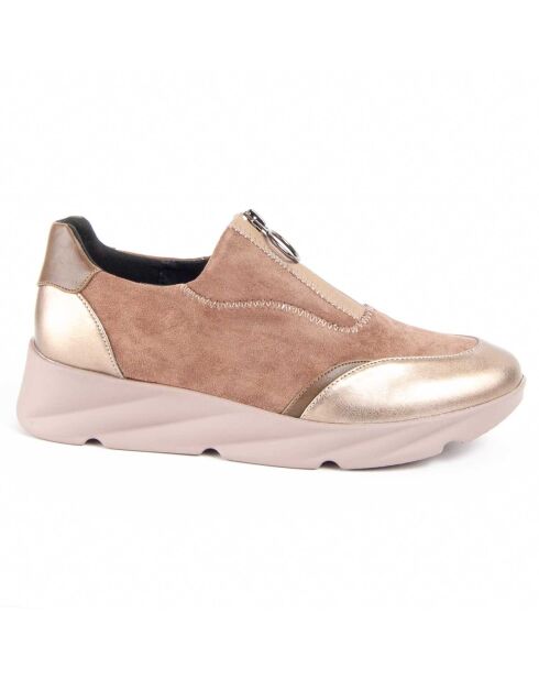 Sneakers con zeppa beige Caleb