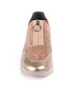 Zapatillas Caleb con cuña beige
