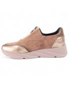 Zapatillas Caleb con cuña beige