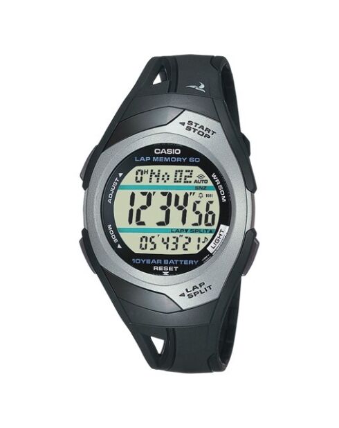 Montre unisex Collection STR-300C-1VEF en résine noire
