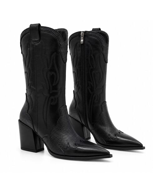 Bottes en cuir Doverza noires