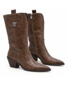 Bottes en cuir Dubrovnik taupe