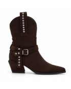 Bottes en cuir Elche marron