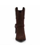 Bottes en cuir Elche marron