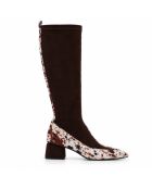 Bottes en cuir Braga noires