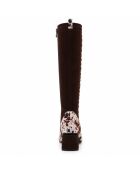 Bottes en cuir Braga noires