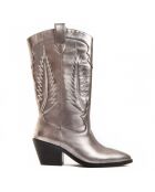 Tejan2 graue Absatzstiefel