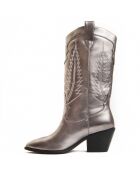 Tejan2 graue Absatzstiefel