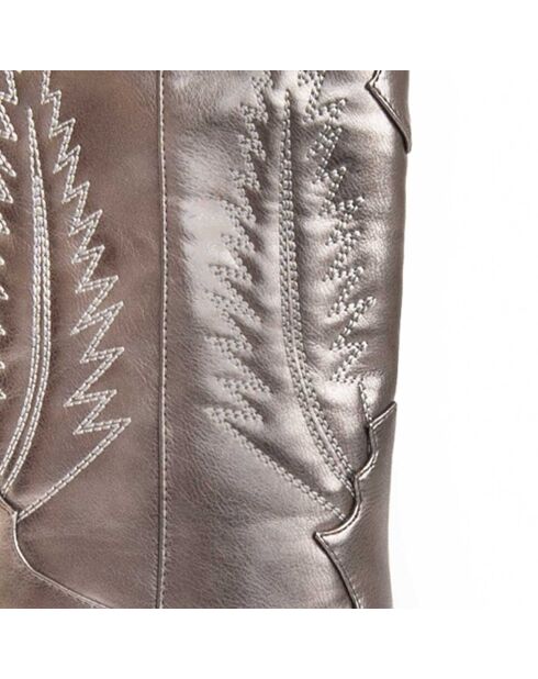 Tejan2 graue Absatzstiefel