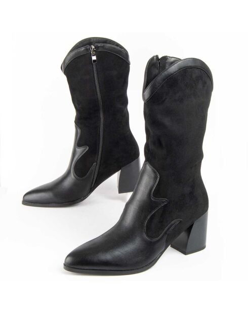 Bottes à talon Tejan8 noires