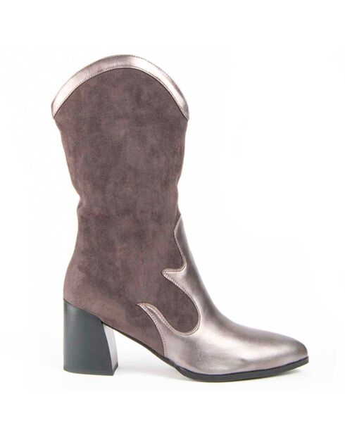 Bottes à talon Tejan8 grises
