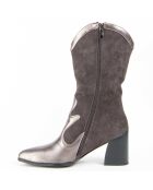 Bottes à talon Tejan8 grises