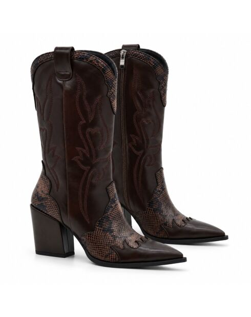 Bottes en cuir Doverza marron