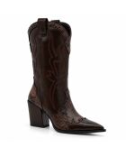 Braune Lederstiefel Doverza