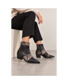 Bottines en cuir Niza noires