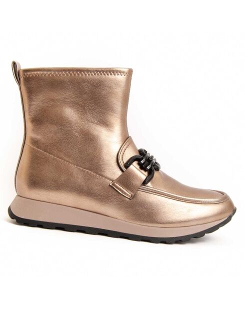 Bottines Calig dorées