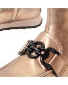 Bottines Calig dorées
