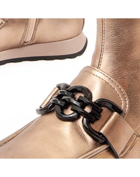 Bottines Calig dorées