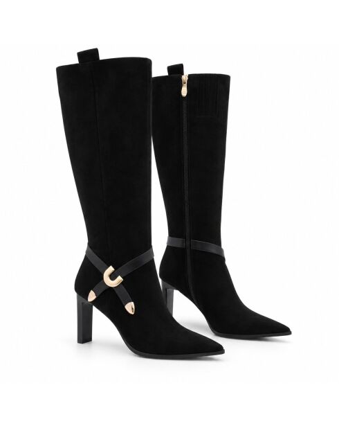 Bottes en cuir Estorilza noires