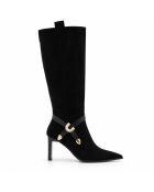 Estorilza schwarze Lederstiefel
